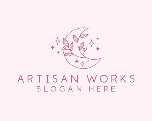 Organic Artisanal Moon logo design