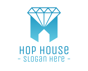 Geometric Jewelry House logo design