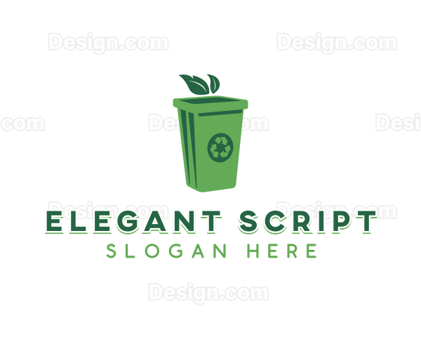 Garbage Waste Disposal Logo