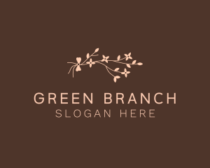 Feminine Flower Branch logo design