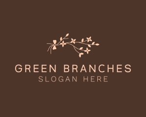 Feminine Flower Branch logo design