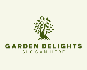 Sustainable Garden Tree logo design