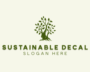 Sustainable Garden Tree logo design