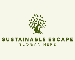 Sustainable Garden Tree logo design