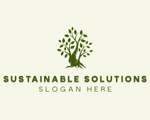 Sustainable Garden Tree logo design