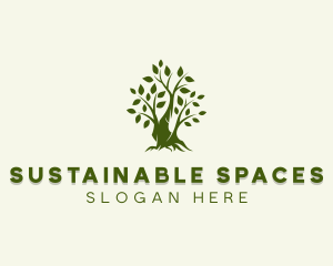 Sustainable Garden Tree logo design