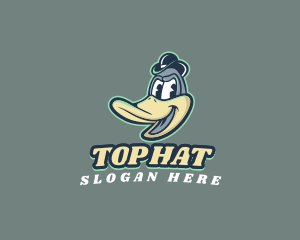 Retro Cartoon Duck logo design