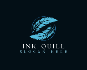 Feather Quill Writing logo design