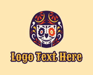 Mexican Calavera Woman Logo