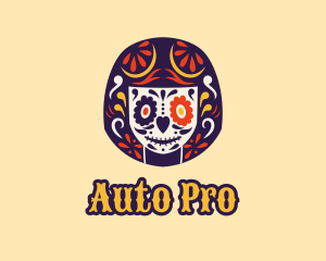 Mexican Calavera Woman logo