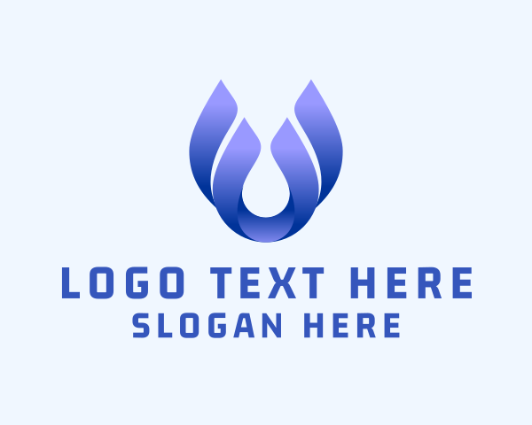 Water logo example 2