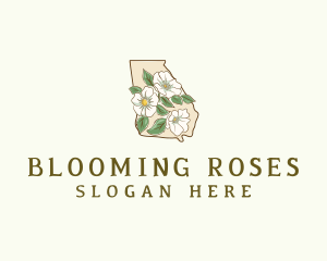 Georgia Cherokee Rose logo design