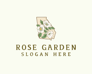 Georgia Cherokee Rose logo design