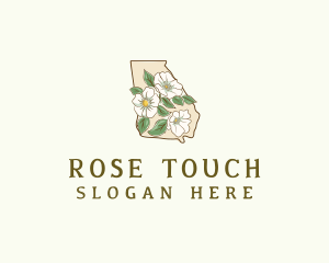 Georgia Cherokee Rose logo