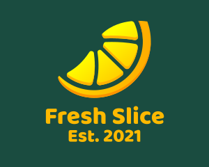 Orange Fruit Slice  logo design