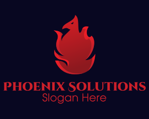 Red Flame Phoenix logo