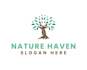 Nature Healthy Tree  logo design