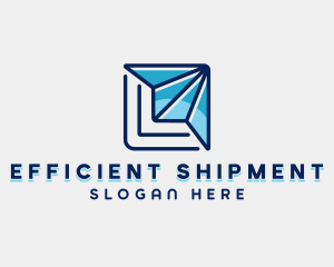 Delivery Logistics Plane logo design