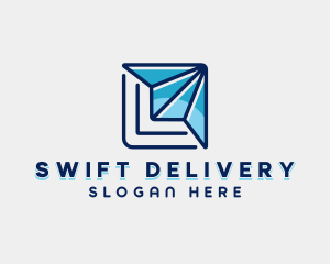 Delivery Logistics Plane logo design