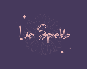 Flower Sparkle Signature logo design