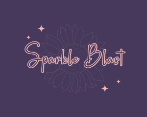 Flower Sparkle Signature logo design