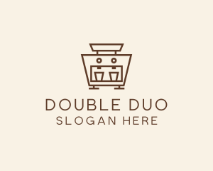 Double Espresso Machine  logo design