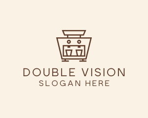 Double Espresso Machine  logo design