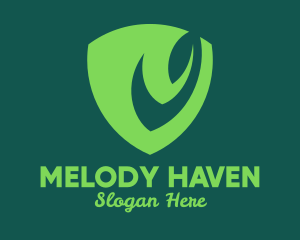 Green Leaf Shield logo