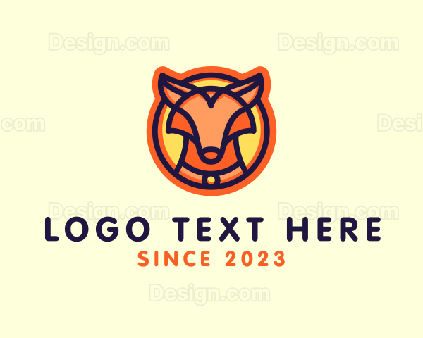 Wild Fox Animal Logo