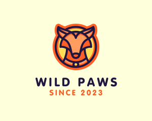 Wild Fox Animal logo design