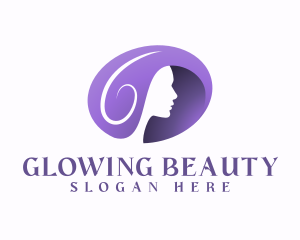 Purple Woman Skincare logo design