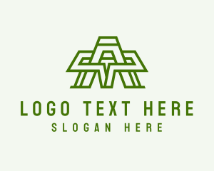 Minimalist Outline Letter A logo