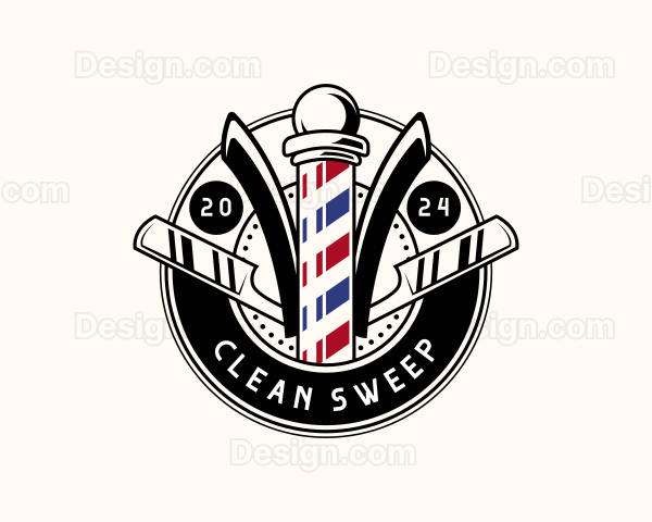 Barber Styling Haircut Logo