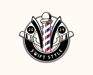 Barber Styling Haircut logo design