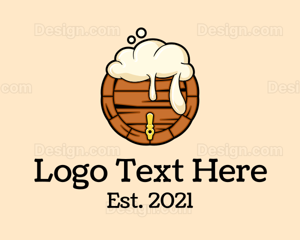 Beer Foam Barrel Logo