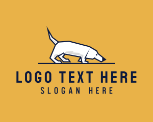 Sniffing Pet Dog logo