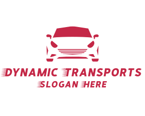 Red Car Transport logo design