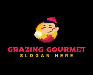 Chinese Dimsum Dumpling logo design