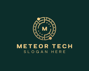 Cryptocurrency Digital Tech logo design