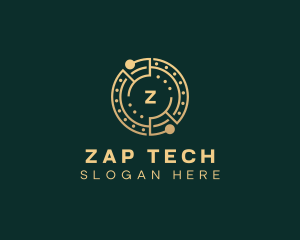 Cryptocurrency Digital Tech logo design