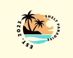 Beach Summer Vacation logo design