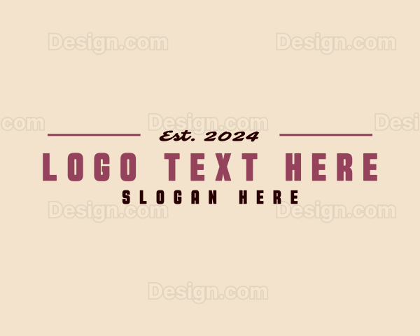 Retro Generic Professional Logo