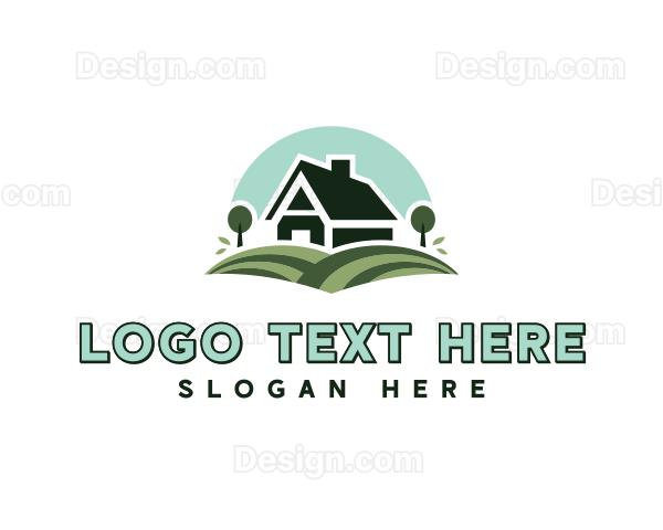 Lawn Garden Landscaping Logo