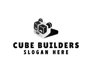 Panda Cube Avatar logo design