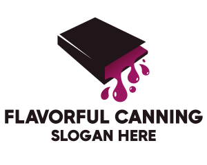 Liquid Spill Book logo design