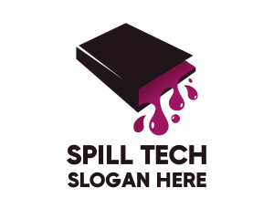 Liquid Spill Book logo design