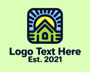 Housing - Sunset Green House logo design