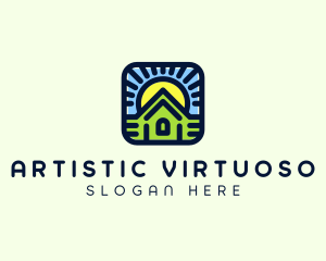 Sunset Green House logo design