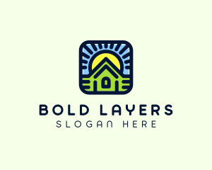 Sunset Green House logo design