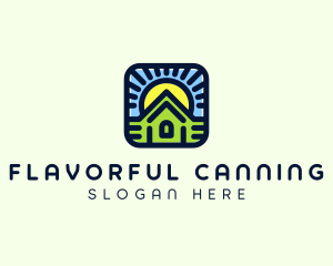 Sunset Green House logo design